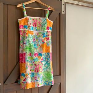 Vintage Lilly Pulitzer multicolored dress 10 rare